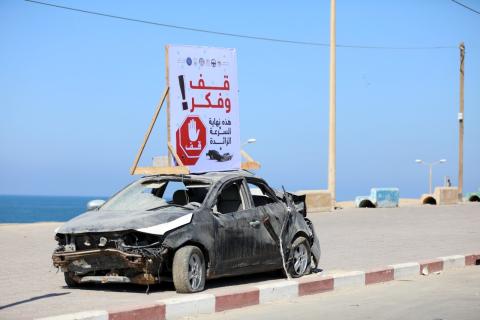 المرور: 5 إصابات في 12 حـادث سير خلال الـ 24 ساعة الماضية بقطاع غزة