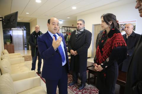 أبو زيد يستقبل سفيرة دولة فلسطين لدى كندا