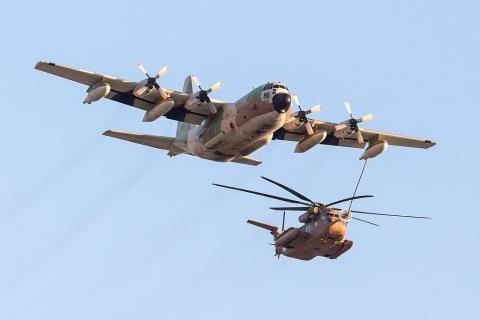 طائرة إسرائيلية من طراز CH53K لتزويد الوقود في الجو (أرشيفية - Getty Images).jpg