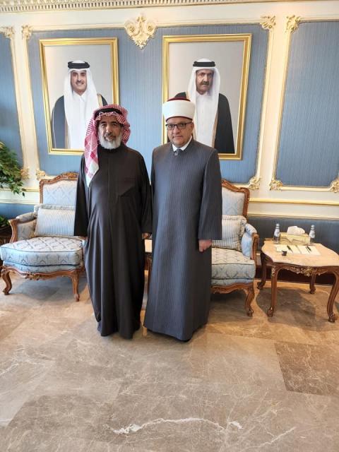 البكري يلتقي نظيره القطري ويطلعه على مستجدات الأوضاع الفلسطينية