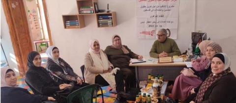 اطلاق حملة توعوية لعقد المؤتمر النقابي للعاملات في رياض اطفال نايلس.jpg