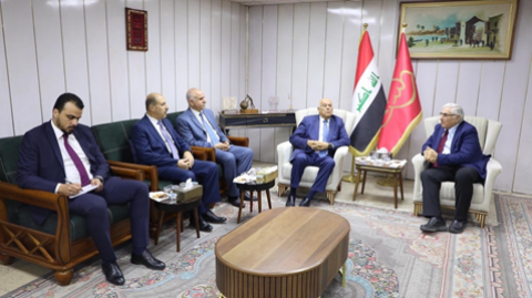 سكرتير اللجنة المركزية للحزب الشيوعي العراقي يستقبل وزير الشباب الفلسطيني