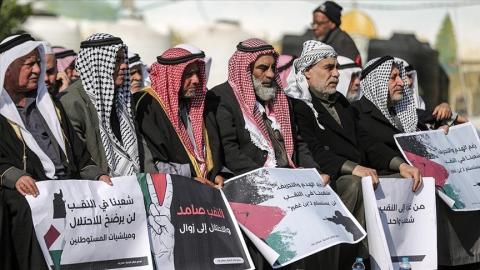 وقفة لتجمع قبائل البادية في غزة
