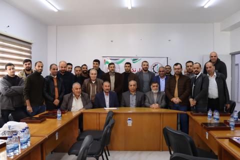 نقابات العمال تنظم حفل تكريم للعاملين فيها