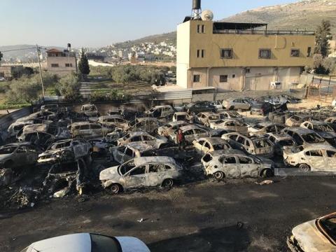 آثار اعتداء المستوطنين وجيش الاحتلال على بلدة حوارة 11.jpg