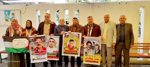 التجمع الفلسطيني للوطن والشتات يشارك في وقفة اسناد وتضامن مع الأسرى و الأسيرات بغزة.jpg