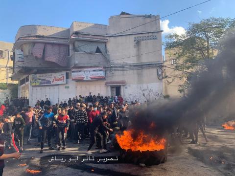 احتجاجات في بيت لاهيا رفضا لقرار اقتطاع أراضي من المدينة