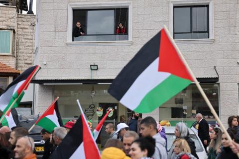 أهالي الداخل المحتل يحيون فعاليات يوم الأرض .. تصوير - الفرنسية.jpg