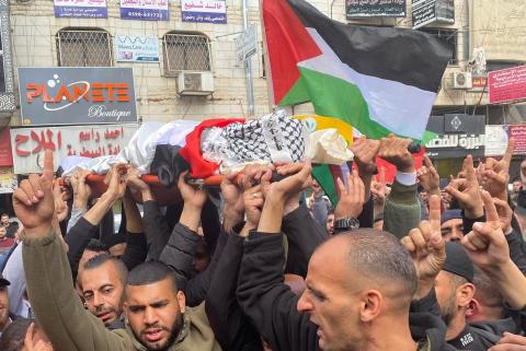 جانب من تشييع جثمان الشهيد الطفل وليد نصار (عدسة - ثائر أبو بكر - وفا).jpg