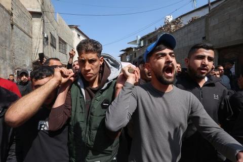 تشييع جثمان الشهيد الطفل محمد سليم في بلدة عزون شرق قلقيلية (تصوير - أ ف ب) 7.jpg
