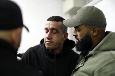إلقاء نظرة الوداع على جثمان الشهيد سفيان الخواجا (32 عاما) في مجمع فلسطين الطبي بمدينة رام الله.jpg
