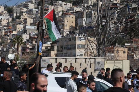 مواجهات بين الشبان وقوات الاحتلال في حي بئر أيوب ببلدة سلوان جنوب المسجد الأقصى… الفرنسية 5.jpg