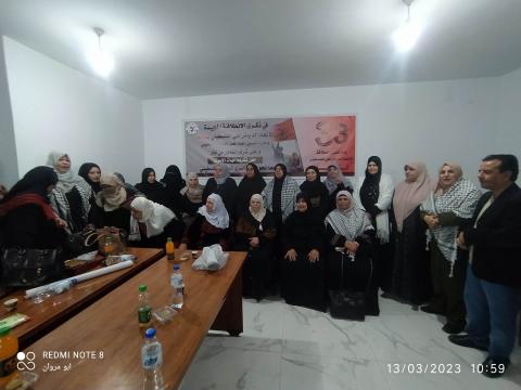 اتحاد العمل النسوي الفلسطيني بقطاع غزة يكرم أمهات الأسرى القابعين في سجون الاحتلال الاسرائيلي