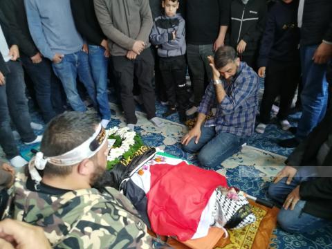 تشييع جثمان الشهيد طارق معالي في كفر نعمة 4.jpg