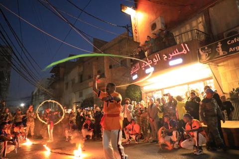 قاسم إسطنبولي يطلق مهرجان لبنان المسرحي الدولي للفلكلور والتراث