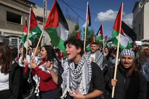 أهالي الداخل المحتل يحيون فعاليات يوم الأرض .. تصوير - الفرنسية  5.jpg