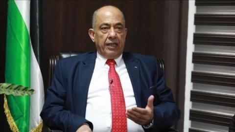وزير العدل الفلسطيني محمد الشلالدة في مقابلة مع الأناضول.jpg