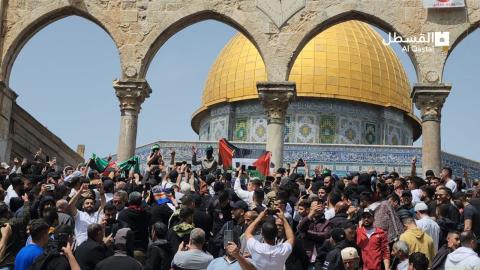 صلاة الجمعة الثالثة من شهر رمضان في المسجد الأقصى المبارك