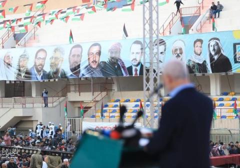 مهرجان "الضفة درع القدس" الذي نظم في غزة بمناسبة يوم القدس العالمي