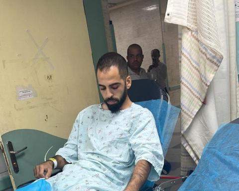 الافراج عن الجريح إبراهيم حبش من مخيم عقبة جبر