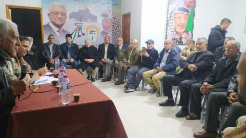 اللجنة الشعبية  بالبريج  تنظم لقاءا حواريا على شرف ذكرى يوم الارض الفلسطيني ال ٤٧
