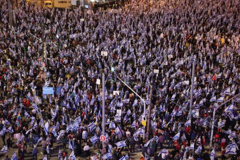 160 ألف يتظاهرون ضد "إصلاح القضاء" في إسرائيل