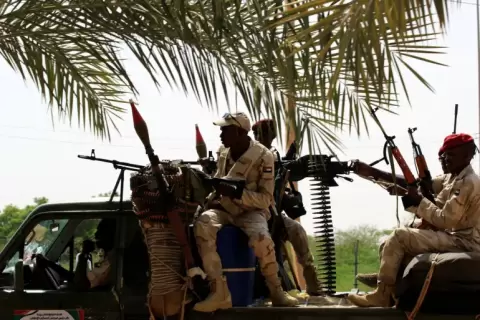 قوات الدعم السريع توصف بأنها من أقوى التشكيلات المسلحة في السودان (رويترز-أرشيف).webp