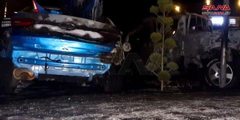 انفجار سيارة في منطقة المزة بالعاصمة دمشق