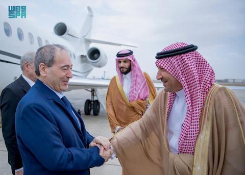 وزير الخارجية السوري يصل إلى جدة في زيارة عمل