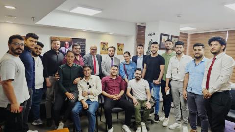 سفارة دولة فلسطين تستقبل وفدًا من الطلبة  الفلسطينيين الدارسين في الجامعات المصرية.jpg