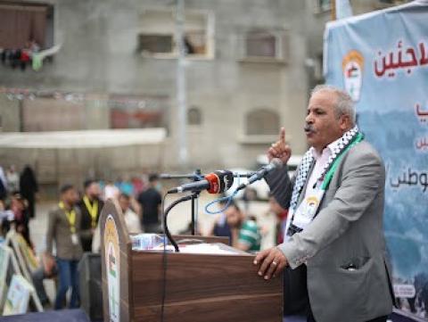 مهرجان حاشد نظمته اللجنة الشعبية في مخيم النصيرات.jpg