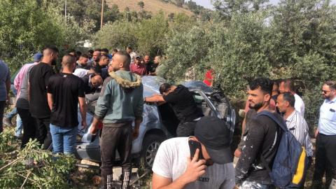 مصرع 5 مواطنين من عائلة واحدة بحادث سير ذاتي بطولكرم