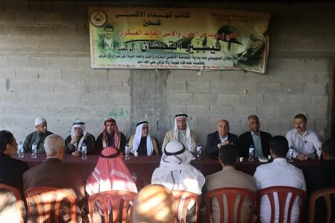 اللجنة الشعبية للاجئين بالمغازي تطلق سلسلة زيارات لدواوين العائلات في المخيم