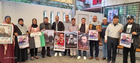 التجمع الفلسطيني للوطن والشتات يشارك في الوقفة التضامنية مع الأسرى و مع الأسير المفكر وليد دقة  ....jpg