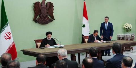 الرئيس الإيراني يدعو من دمشق الى "وحدة المقاومة"
