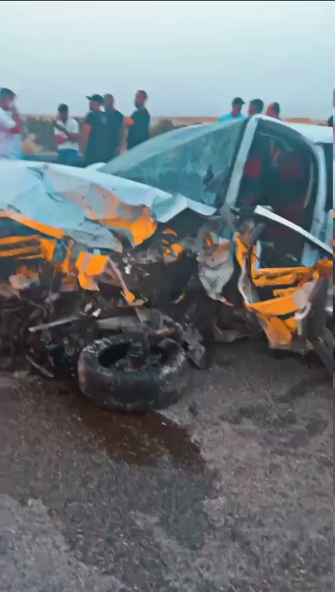 بالفيديو مصرع شخصين في حادث طرق قرب البحر الميت