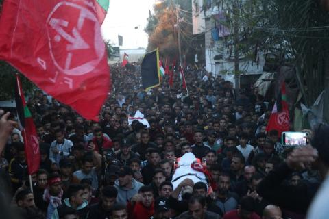 الجبهة الشعبيّة في رفح وخانيونس تُشيّع جثامين شهدائها