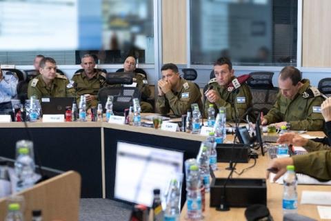 رئيس الأركان تقييما للوضع العملياتي بمشاركة قادة الجيش  والشاباك.jpg