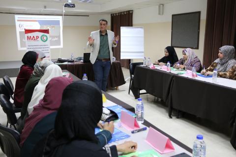جمعية عبد الشافي الصحية والمجتمعية تفتتح دورة تدريبية حول كتابة المشاريع الصغيرة