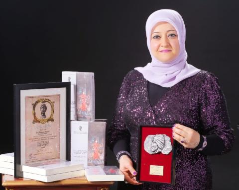 إشهار (الطّريق إلى كريشنا) لسناء الشّعلان في معرض أبو ظبي للعام 2023