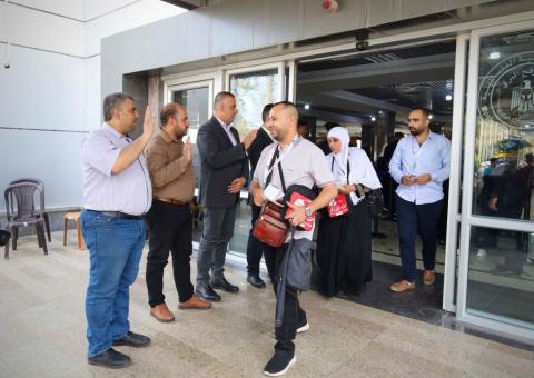 مغادرة الفوج الثاني من حجاج غزة