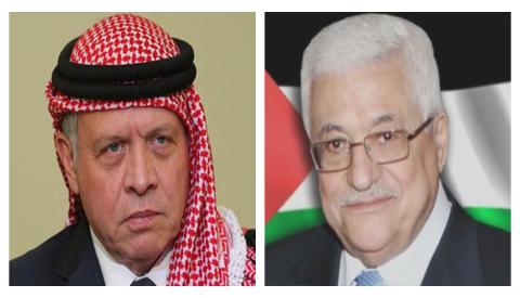 أبومازن  يهنئ العاهل الأردني بزفاف نجله ولي العهد
