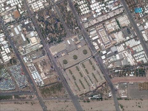 #صور فضائية لمشعر عرفات التقطت بواسطة الأقمار الصناعية - واس