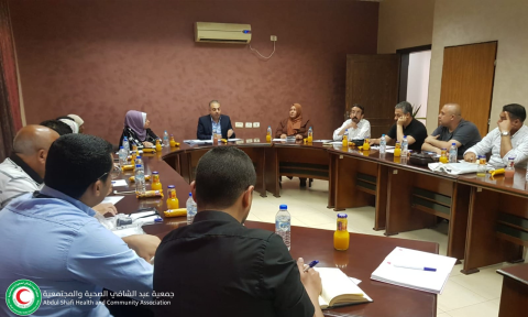 المدير العام لجمعية عبد الشافي يستقبل ممثلي 15 مؤسسة من المؤسسات القاعدية في غزة