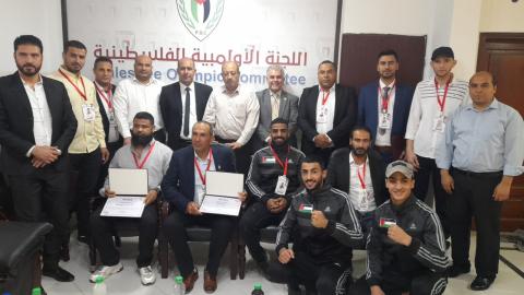 الأولمبية و" الملاكمة" يحتفلان بتوزيع شهادات الترقي الدولية"STAR 1" على منتسبي الدورة الأولى