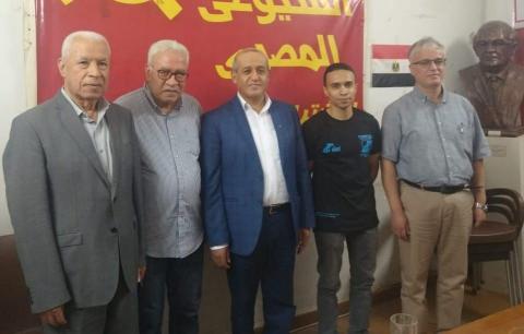 وفد من "الشعبية" يبحث مع "الشيوعي المصري" تفعيل مبادرات مقاومة التطبيع
