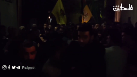 نابلس تشيع  جثمان خالد صبّاح في قرية عوريف