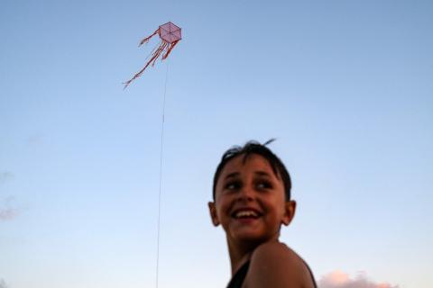 صور الأجواء الصيفية المميزة في قطاع غزة  بعدسة وكالة الصحافة الفرنسة "فرانس برس"