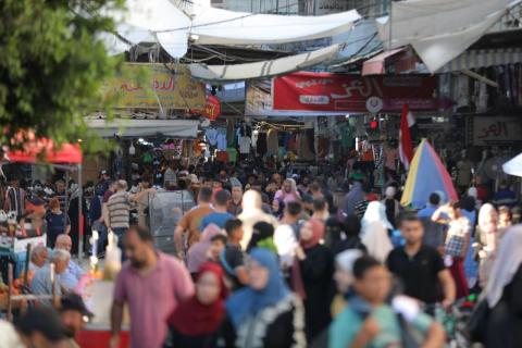 بالصور أجواء استقبال عيد الأضحى المبارك في غزة