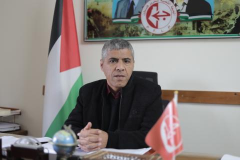 عضو المكتب السياسي للجبهة الشعبيّة لتحرير فلسطين، مسؤول فرعها في غزة، محمود الراس.jpg